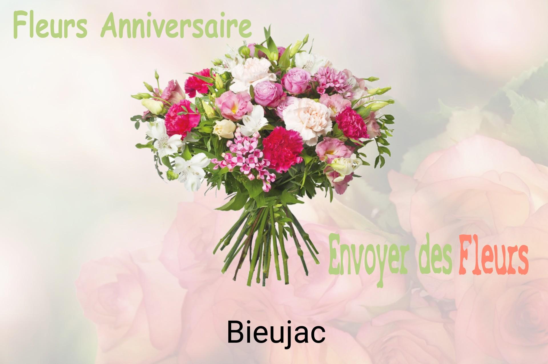 Bouquet de fleurs d’anniversaire livré à Bieujac
